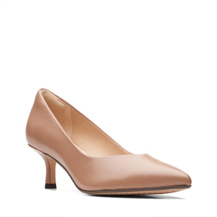 Clarks Violeta 55 Corte Cuero Praliné Cuero Praliné