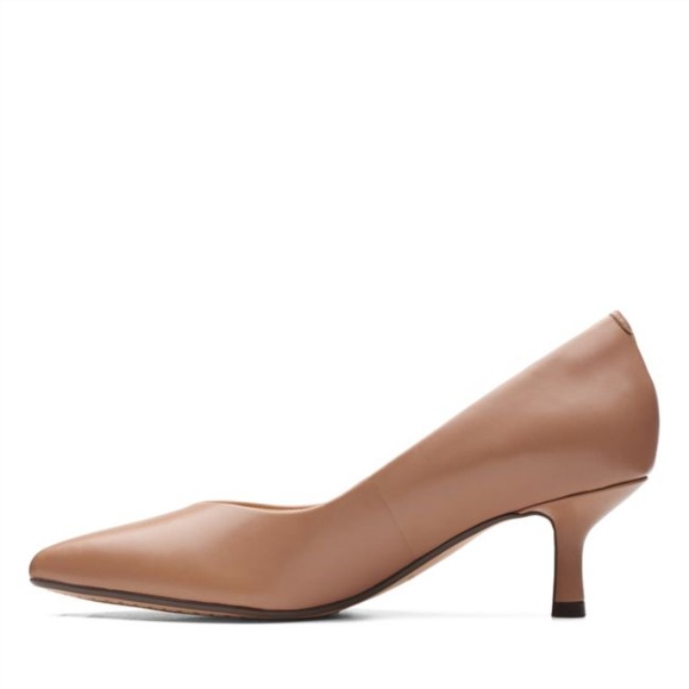 Clarks Violeta 55 Corte Cuero Praliné Cuero Praliné