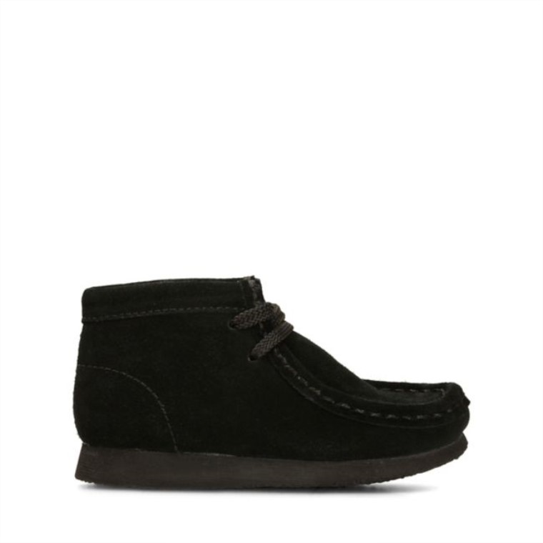 Botas Clarks Wallabee Ante Negro Ante Negro