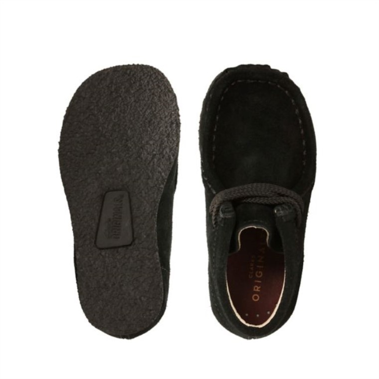 Botas Clarks Wallabee Ante Negro Ante Negro
