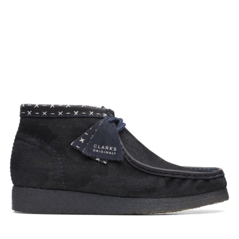 Botas Clarks Wallabee Sintético Azul Vaquero Azul Vaquero Sintético