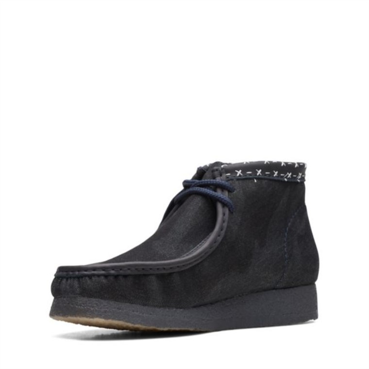 Botas Clarks Wallabee Sintético Azul Vaquero Azul Vaquero Sintético