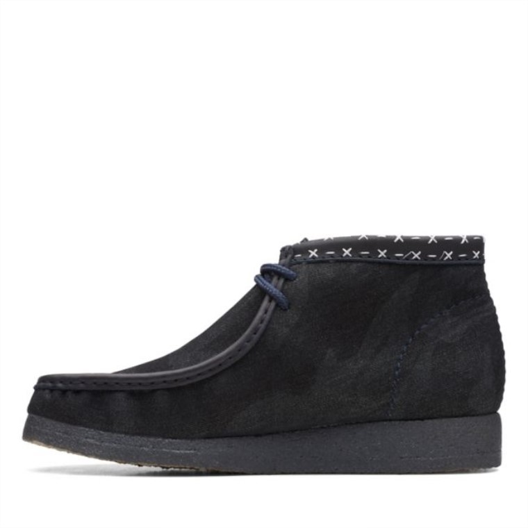 Botas Clarks Wallabee Sintético Azul Vaquero Azul Vaquero Sintético
