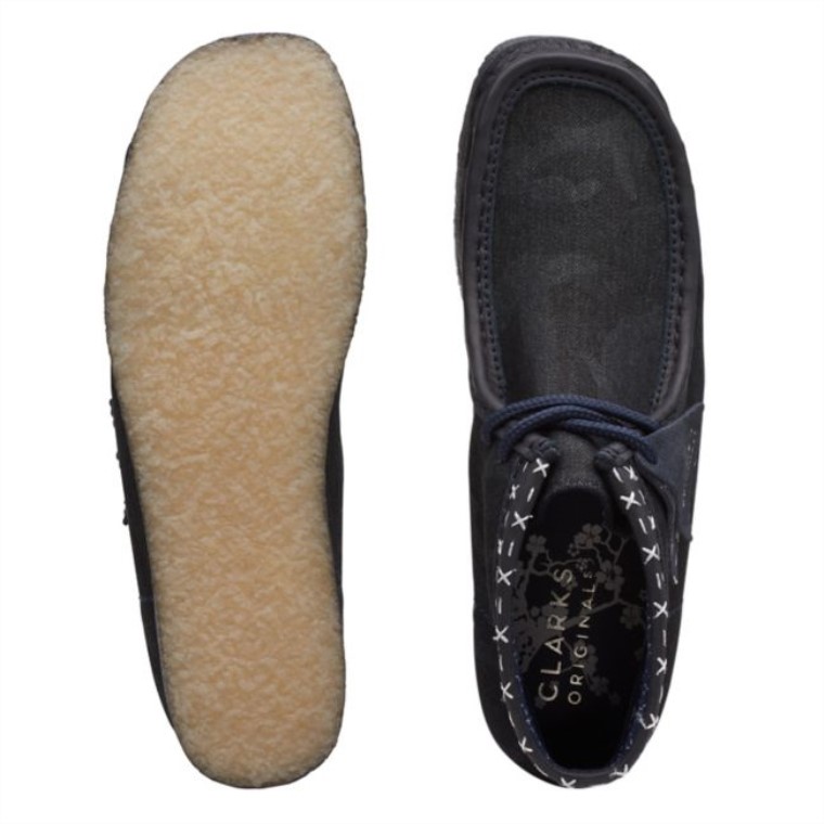 Botas Clarks Wallabee Sintético Azul Vaquero Azul Vaquero Sintético