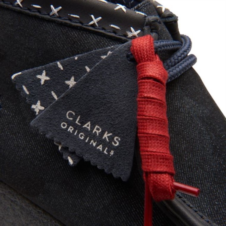 Botas Clarks Wallabee Sintético Azul Vaquero Azul Vaquero Sintético
