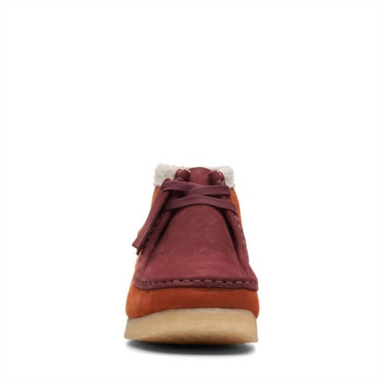 Botas Clarks Wallabee Drk Naranja Combi Botas Clarks Wallabee Drk Naranja Combi