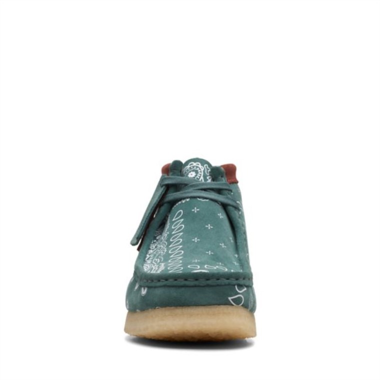 Clarks Wallabee Verde Paisley Botas Verde Paisley