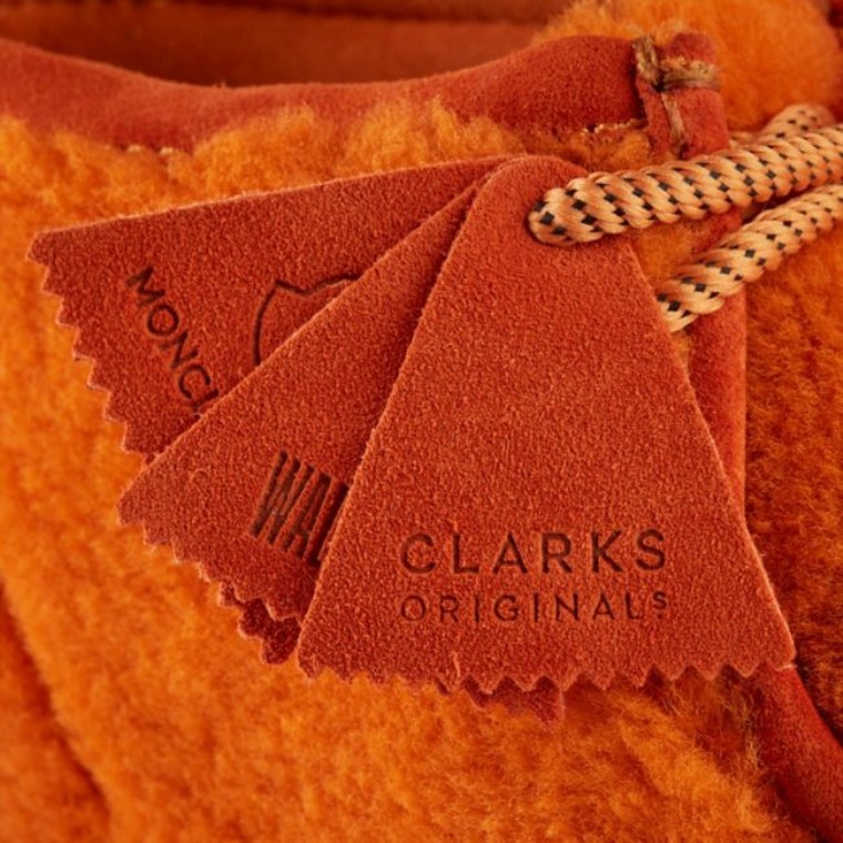 Botas Clarks Wallabee Lana Naranja Lana Naranja
