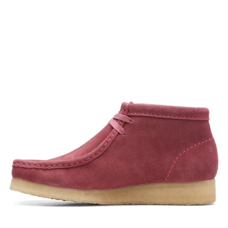 Botas Clarks Wallabee Rosa Gamuza Rosa Rosa Gamuza Rosa