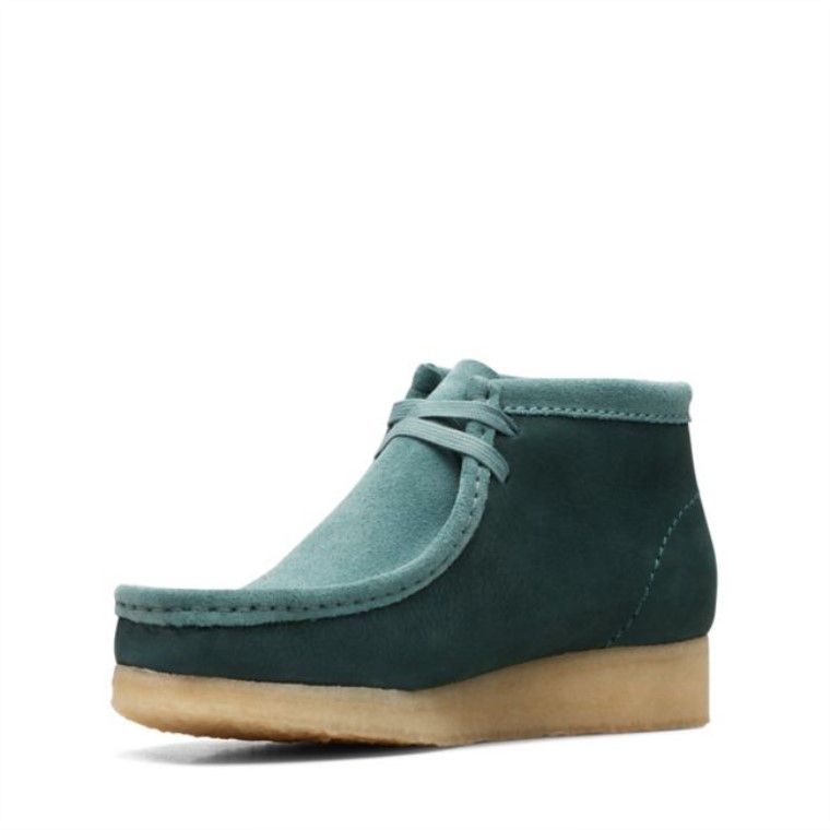 Botas Clarks Wallabee Teal Combi Teal Combi