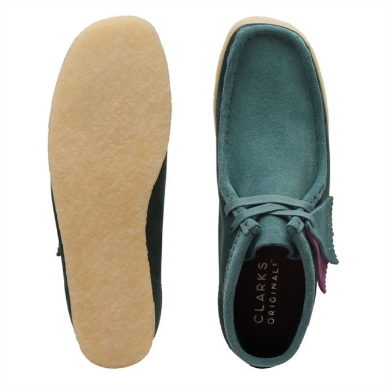Botas Clarks Wallabee Teal Combi Teal Combi