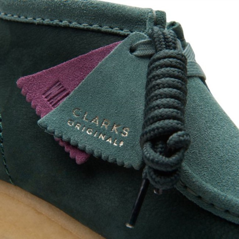 Botas Clarks Wallabee Teal Combi Teal Combi