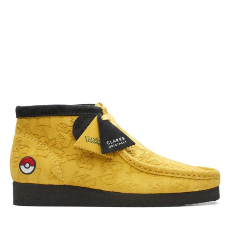 Bota Clarks Wallabee Amarillo Bajo Relieve Amarillo Bajo Relieve