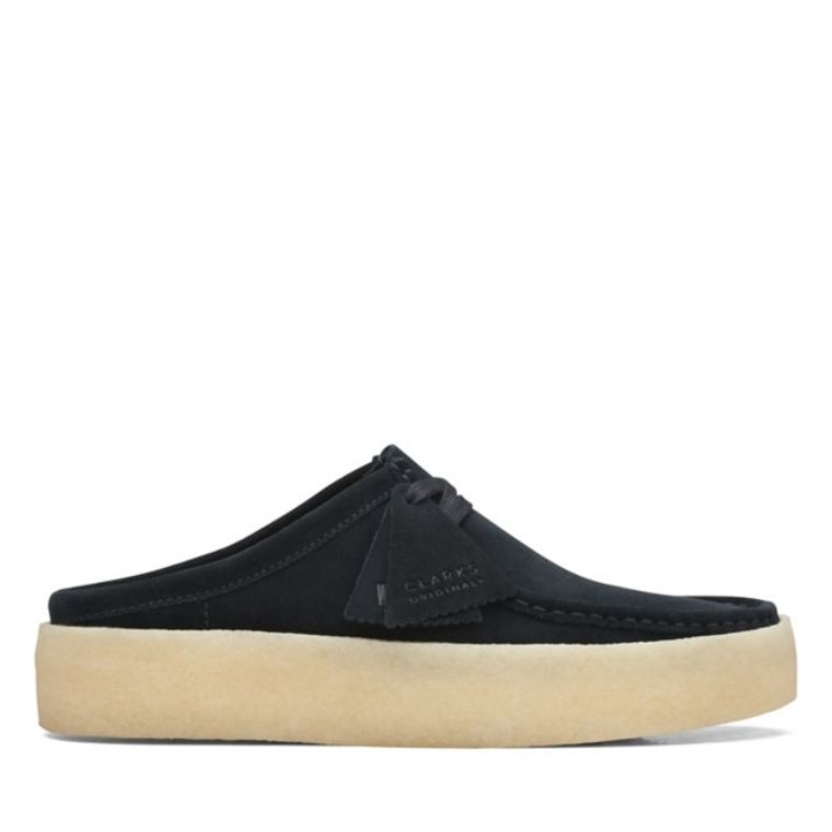 Clarks Wallabee Cup Lo Negro Wlined Sde Black Wlined Sde
