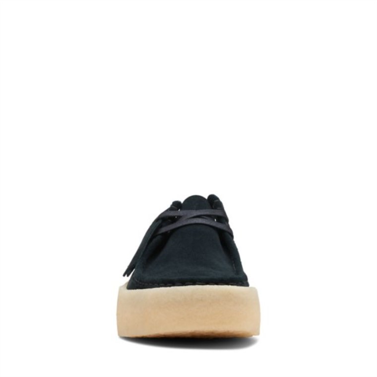 Clarks Wallabee Cup Lo Negro Wlined Sde Black Wlined Sde