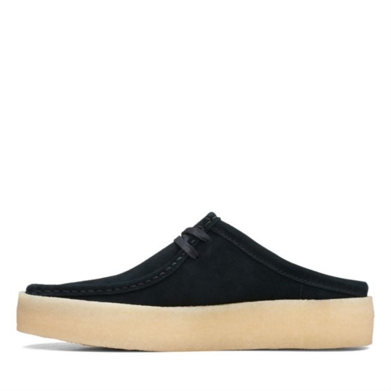 Clarks Wallabee Cup Lo Negro Wlined Sde Black Wlined Sde