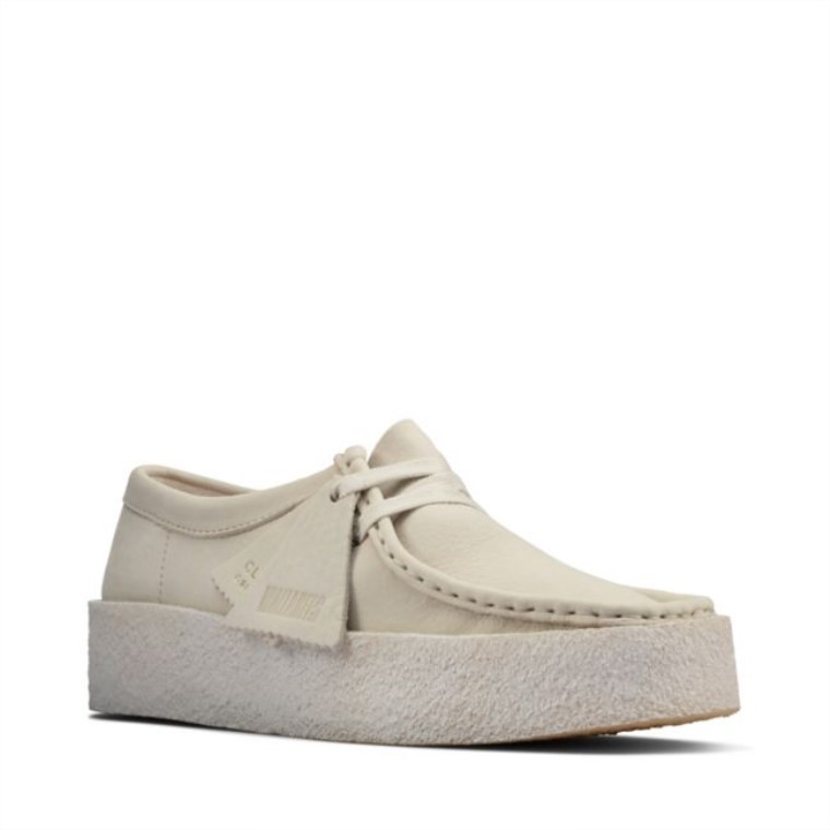 Taza Clarks Wallabee Nubuck Blanco Nubuck Blanco
