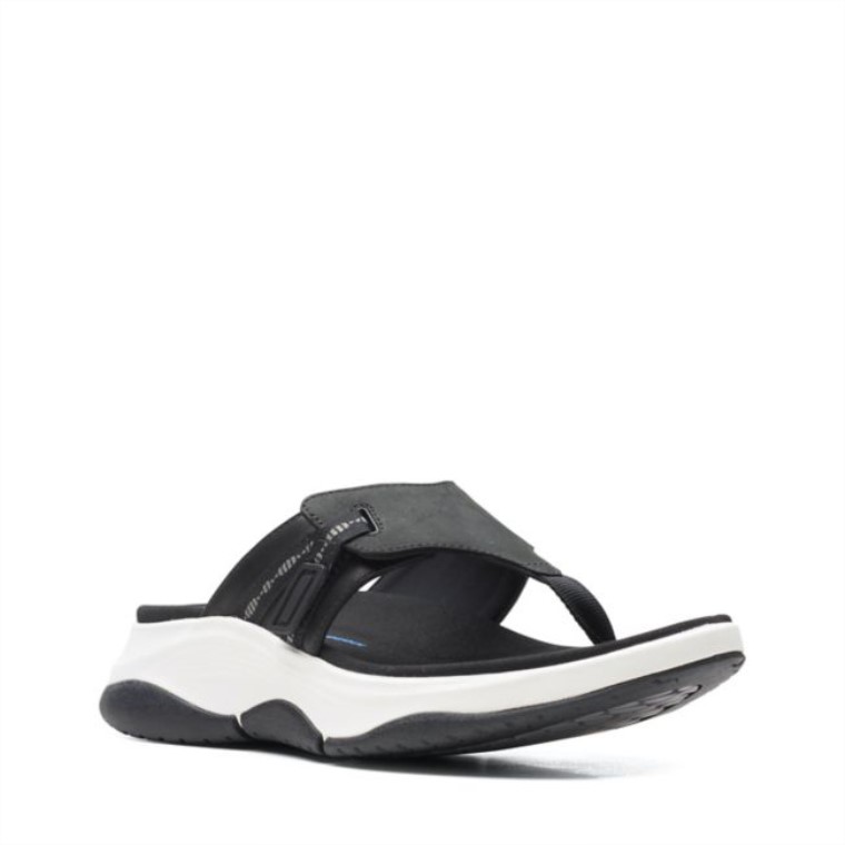 Clarks Wave 20 Combinación De Mar Negro Combinación De Negro
