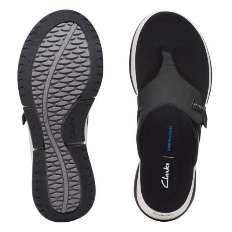 Clarks Wave 20 Combinación De Mar Negro Combinación De Negro