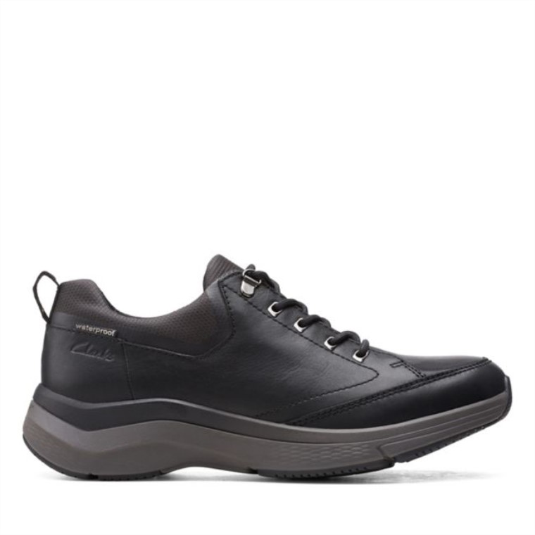 Clarks Wave 20 Vibe Cuero Negro Cuero Negro