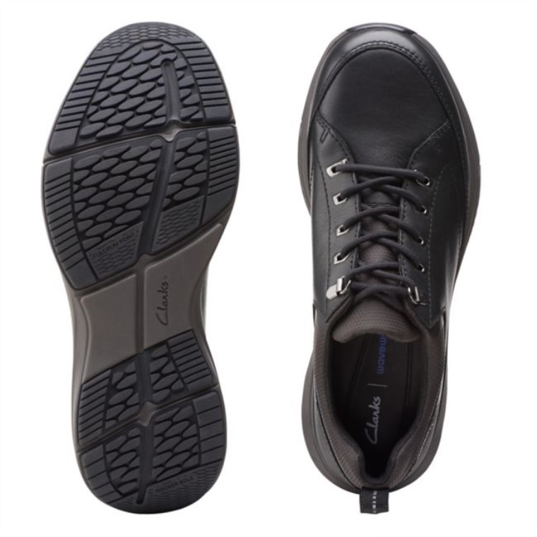 Clarks Wave 20 Vibe Cuero Negro Cuero Negro