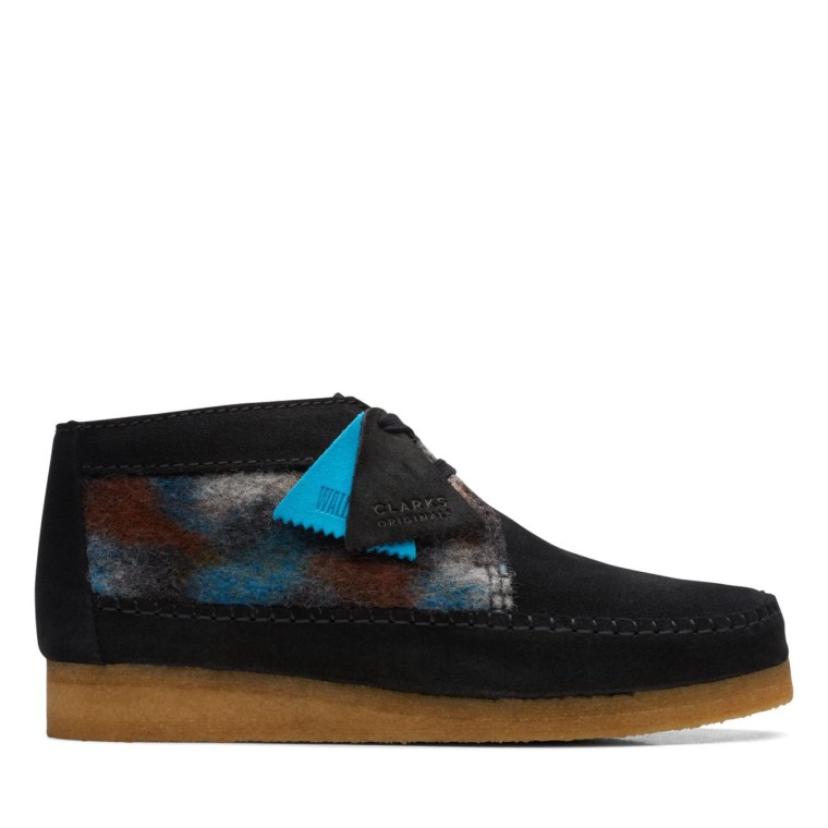 Clarks Weaver Botas De Lana Negra Lana Negra