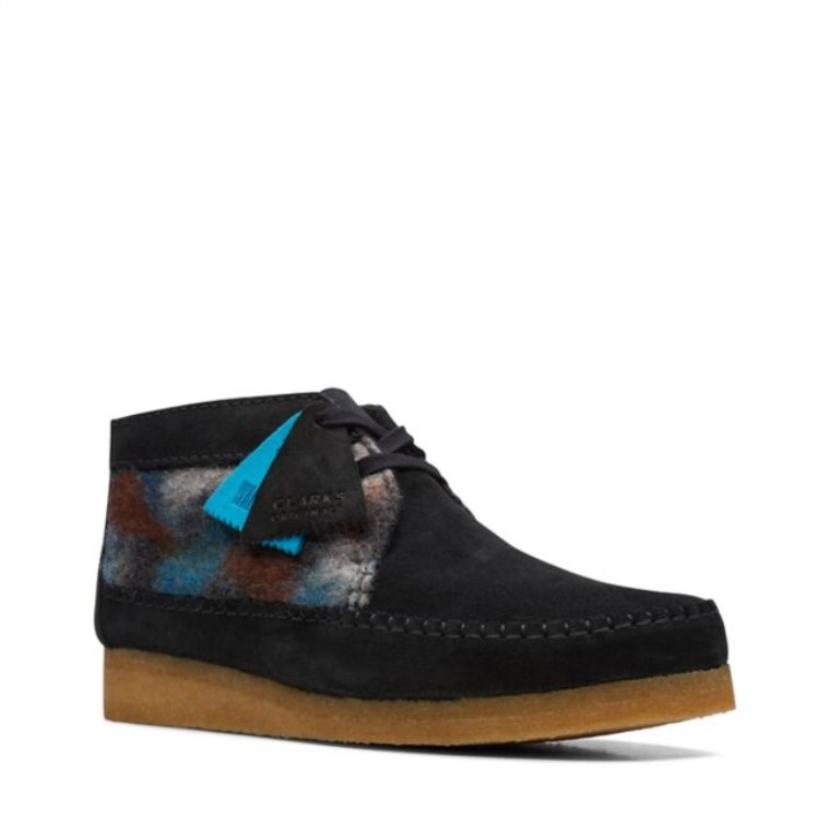 Clarks Weaver Botas De Lana Negra Lana Negra