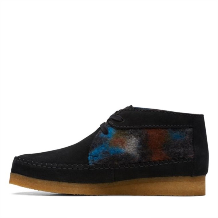 Clarks Weaver Botas De Lana Negra Lana Negra