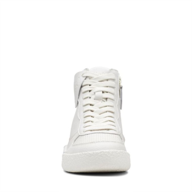 Taza Artesanal De Cuero Blanco Clarks Mid