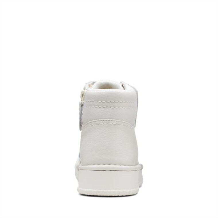 Taza Artesanal De Cuero Blanco Clarks Mid