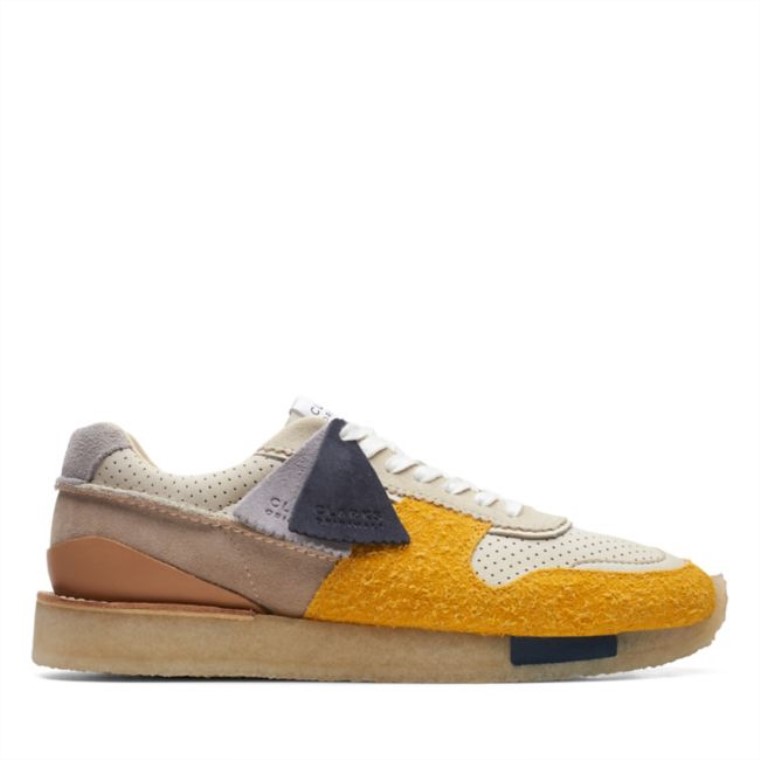 Clarks Combinación Amarilla Baja Para Correr Combinación Amarilla Baja