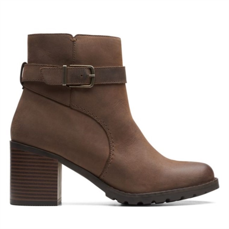 Clarkwell Hall Taupe Nubuck Clarks