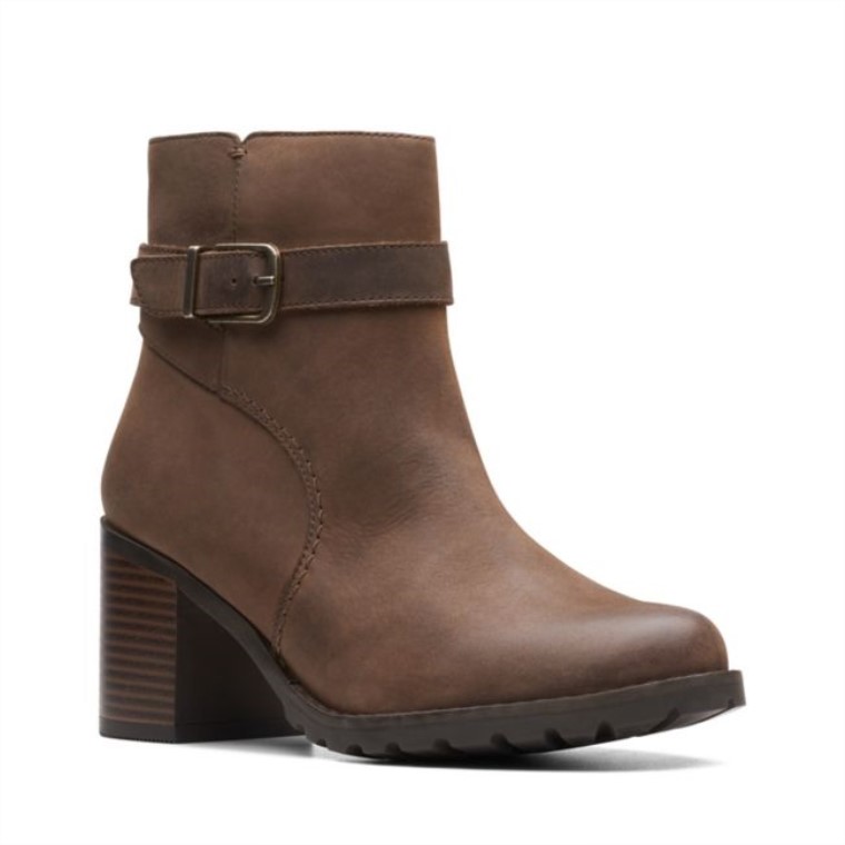 Clarkwell Hall Taupe Nubuck Clarks