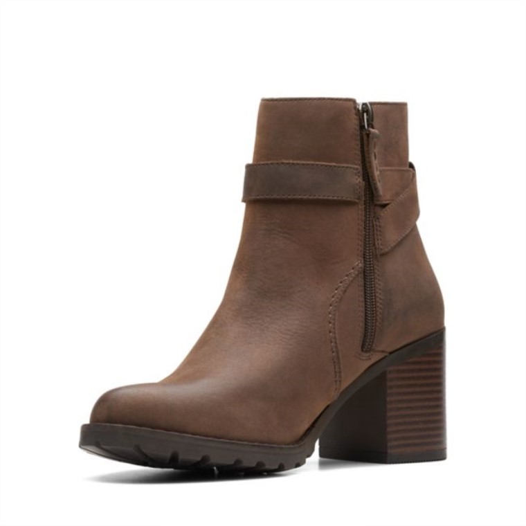 Clarkwell Hall Taupe Nubuck Clarks