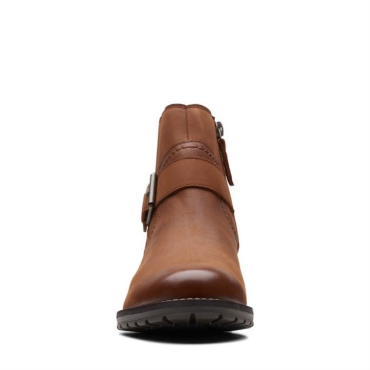 Clarkwellstrap Cuero Marrón Oscuro Clarks Cuero Marrón Oscuro
