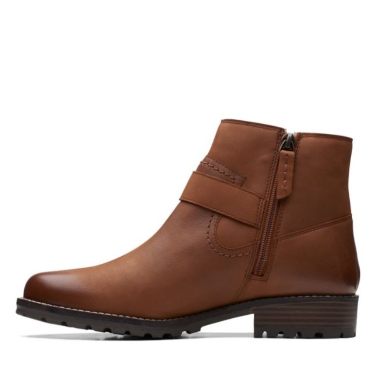 Clarkwellstrap Cuero Marrón Oscuro Clarks Cuero Marrón Oscuro