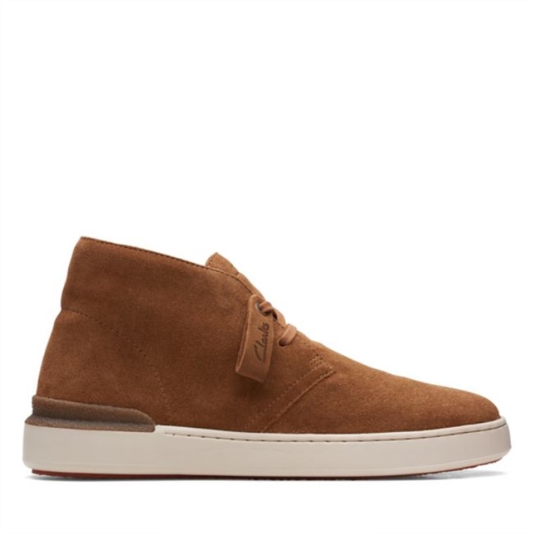 Cognac Suede Clarks Court Lite Desert Boot Cognac Suede