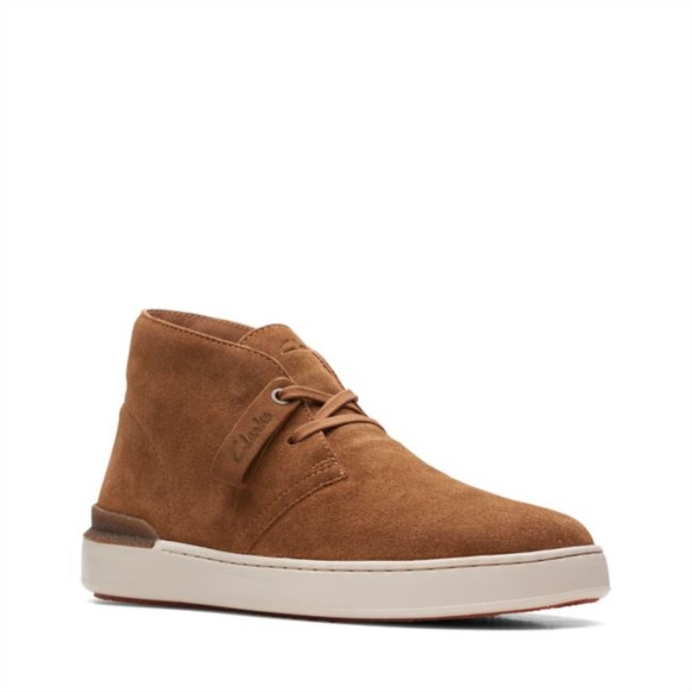 Cognac Suede Clarks Court Lite Desert Boot Cognac Suede