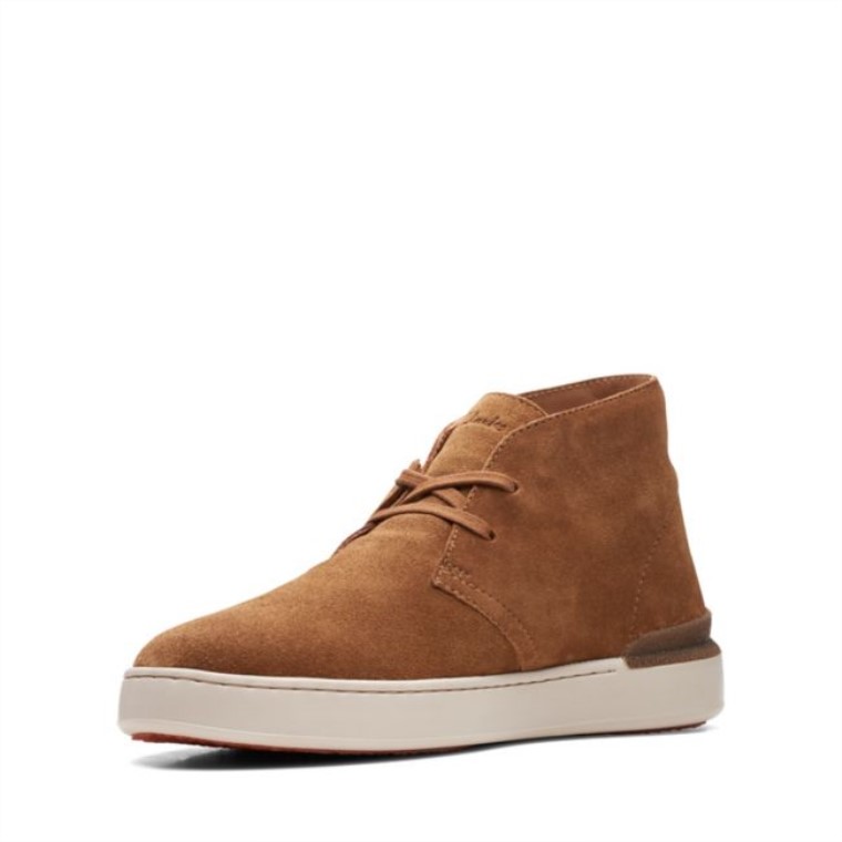 Cognac Suede Clarks Court Lite Desert Boot Cognac Suede