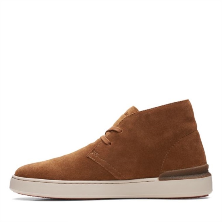 Cognac Suede Clarks Court Lite Desert Boot Cognac Suede