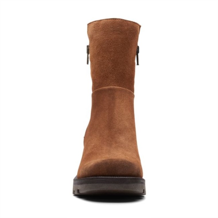Ante Coñac Clarks Odollo Zip Ante Coñac