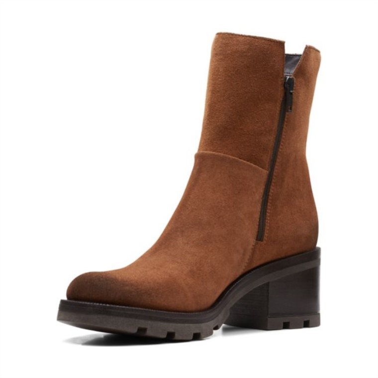 Ante Coñac Clarks Odollo Zip Ante Coñac