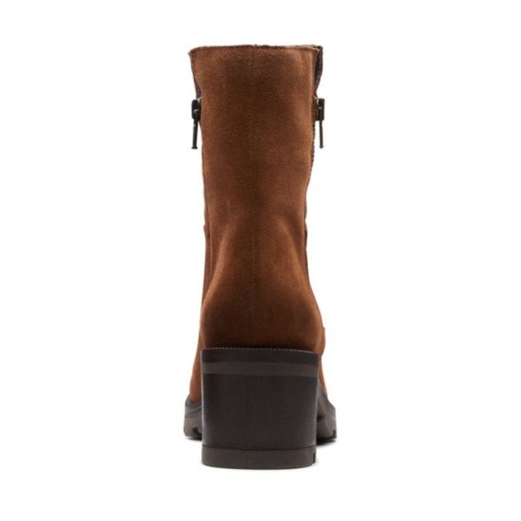 Ante Coñac Clarks Odollo Zip Ante Coñac