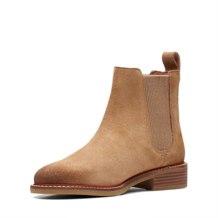 Colonia Arlo Gamuza Marrón Claro Clarks Gamuza Marrón Claro