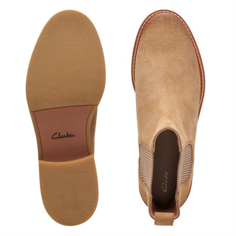 Colonia Arlo Gamuza Marrón Claro Clarks Gamuza Marrón Claro