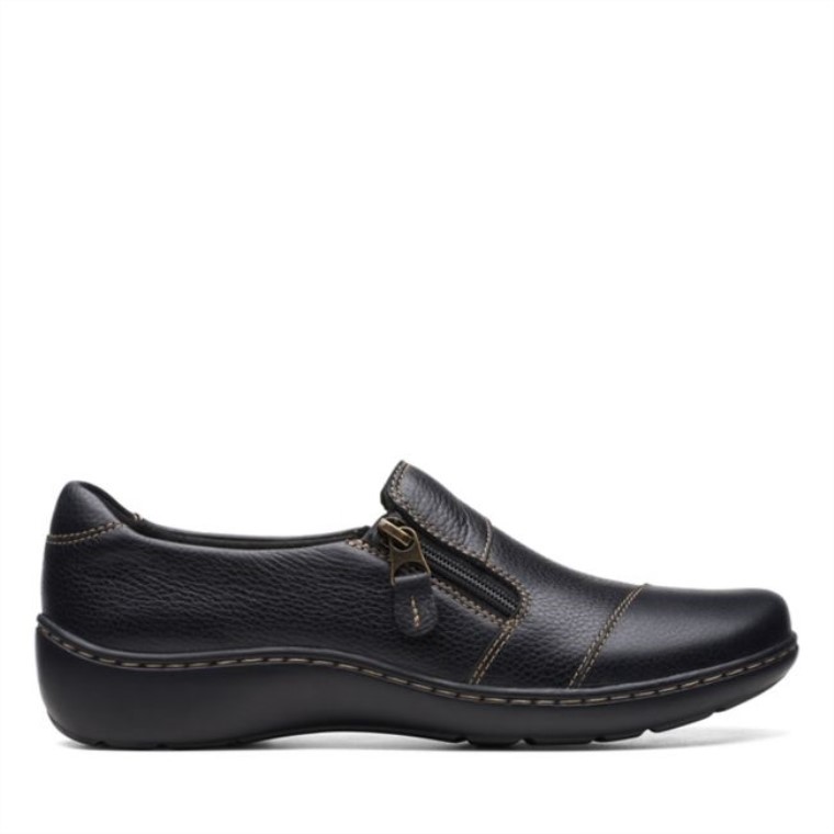 Cora Harbour Cuero Negro Cuero Negro Clarks