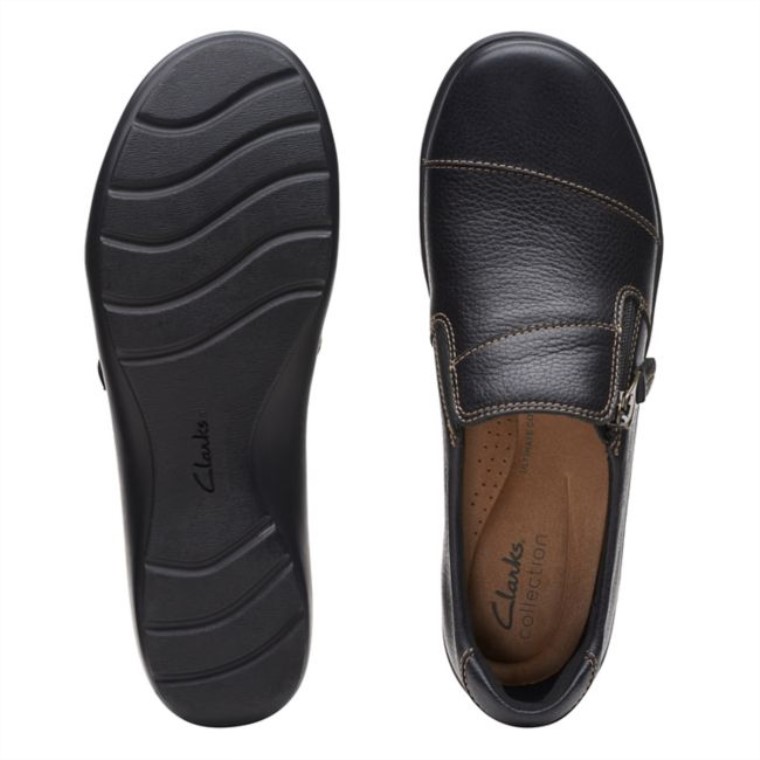 Cora Harbour Cuero Negro Cuero Negro Clarks