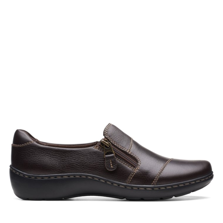 Cora Harbour Cuero Marrón Oscuro Clarks Cuero Marrón Oscuro