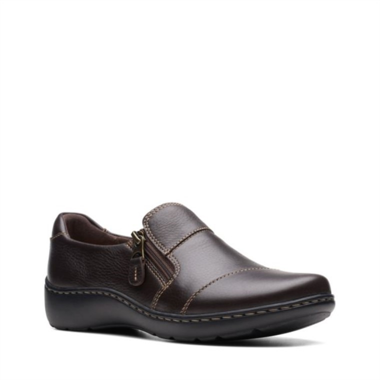 Cora Harbour Cuero Marrón Oscuro Clarks Cuero Marrón Oscuro