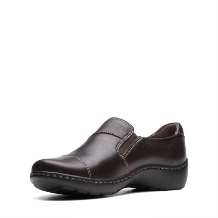 Cora Harbour Cuero Marrón Oscuro Clarks Cuero Marrón Oscuro